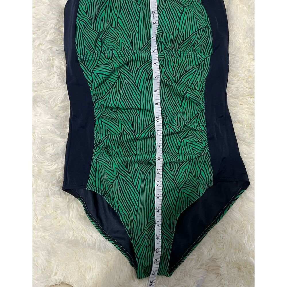 Boden Green and Navy One Piece Swimsuit - Picture 7 of 10